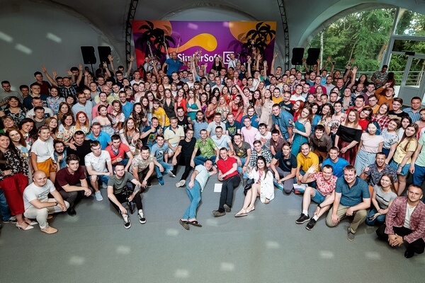 On the summer corporate party